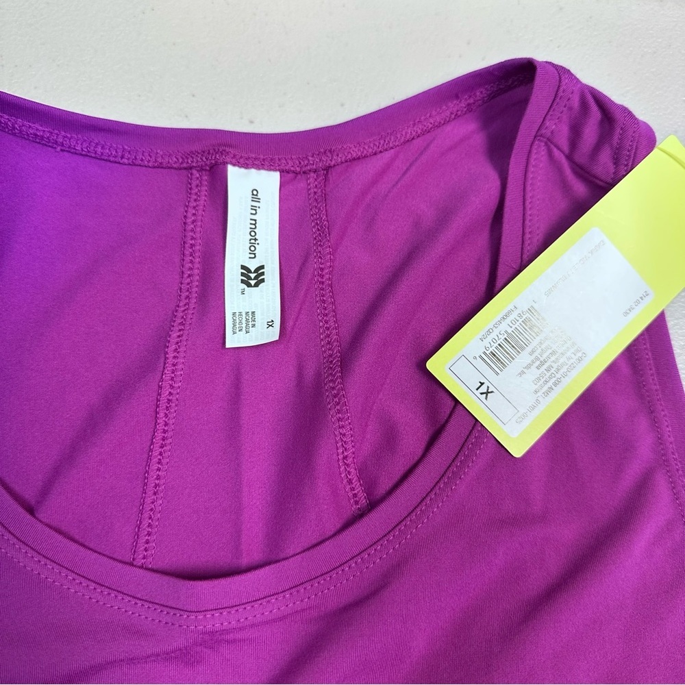All in Motion Purple Relaxed Sleeveless‎ Tank Top - Picture 5 of 5